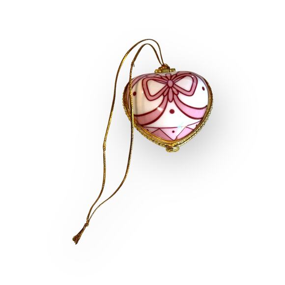 Valerie Parr True Friends Heart Trinket Hinged Box Ornament - Picture 2 of 4